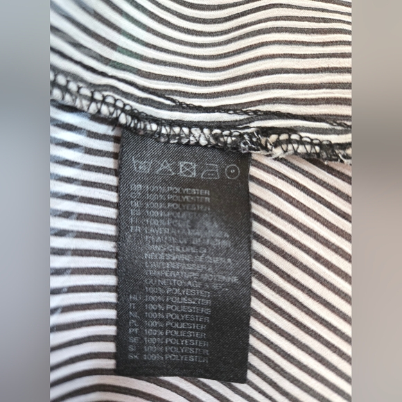 H&M | Striped Ruffle Trim Blouse, Size S - Picture 6 of 8